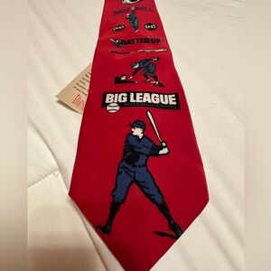 Rooster Collectibles. Whimsical Baseball Tie. New with tags.